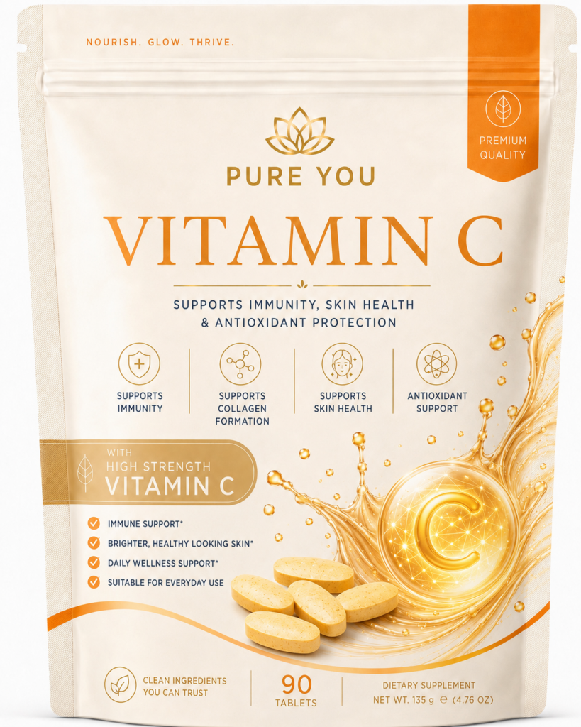 Pure You Vitamin C 1000mg 90 tablet pouch